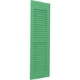 thumbnail image 3 of Ekena Millwork 18"W x 59"H Americraft Two Equal Louver Exterior Real Wood Shutters (Per Pair), Lily Pads, 3 of 10