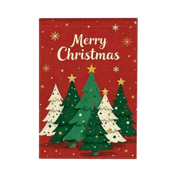Bpyeka Flags,Winter Christmas Garden Flag 12x18 Inches Double Sided Winter Yard Flag Holiday Outdoor Decoration,Holiday Products,Christmas Decor