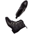 thumbnail image 3 of Women's 4 Strap Biker Boots by Will's Vegan Shoes (Black), 3 of 6