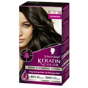 Schwarzkopf Keratin Hair Dye 3.0 Espresso, Permanent Hair Color, 1 Use