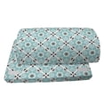 thumbnail image 4 of Moroccan Foot Rest, Continuous Traditional Floral Inspired Mediterranean, Non-Slip Backing Adjustable Ergonomic Memory Foam Leg Support for Office, Seafoam Grey, by Ambesonne, 4 of 5