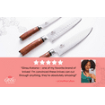 thumbnail image 6 of 3PC SET GINSU KATANA TRADITIONS COLLECTION (8" CHEF, 7" SANTOKU, 5" UTILITY) -Japanese Stainless Steel 440A forged blades- with Rosewood handles, 6 of 9