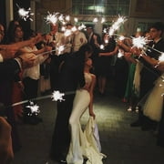 Wedding Sparklers 36-inch for wedding grand exit reception send-off light photography model party (Pack of 96 + 1 Pack of Silk Petals)