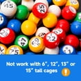 thumbnail image 4 of Bingo Master Board and 7/8" Multi-Color Bingo Balls Set. Bingo Calling Board for Parties, Large Groups, Family Game Night (White), 4 of 7