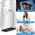 thumbnail image 5 of Foldable Plug Dual USB Port Wall Charger Block 2.4A with 6FT Type C Cable, Fast Phone Charger Station Compatible with iPhone 17/16/15 Pro Max, iPad Pro, Galaxy S26, Android, Green, 5 of 7