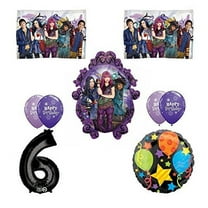 Disney the Descendants 2 Happy 6th Birthday Party supplies Balloon