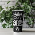 thumbnail image 2 of Graduation 20 oz Stainless Steel Travel Tumbler Double-Wall Insulated with Lid, Black, 2 of 13