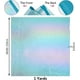 thumbnail image 2 of 1 yarda de tela iridiscente azul aguamarina holográfica para costura, manualidades, disfraces y espectáculos (150 x 0,05 cm)., 2 of 9
