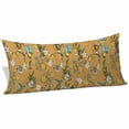 thumbnail image 2 of Yellow Botanical Body Pillow Covers 20"x60", Spring Floral Summer Lemon Birds Soft Brushed Microfiber Breathable Throw Pillow Covers, Pillowcase with Zipper for Couch Sofa Bedroom Living Room, 2 of 9