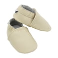 thumbnail image 5 of Quealent Soft Leather Baby Shoes Moccasins Slip-on Boys Girls Slippers with Elastic Ankle, Anti-Slip First Walking Crib Shoes for Infant Toddlers Yellow for Size 14=XL, 5 of 7