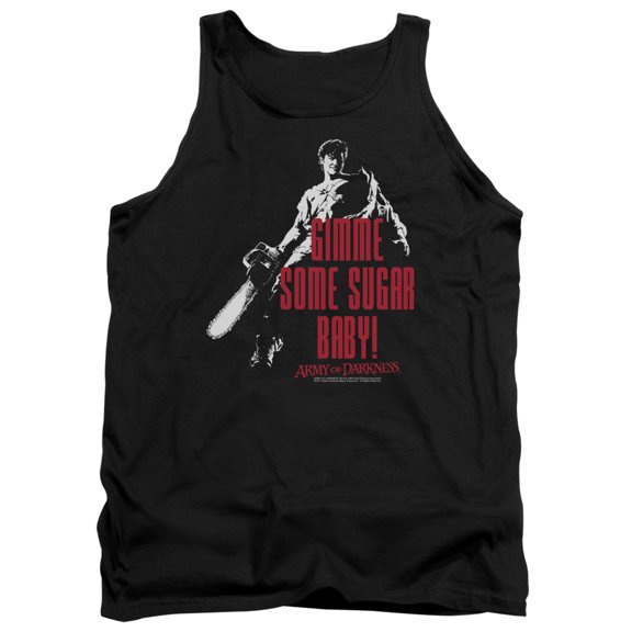 Army Of Darkness Sugar Adult Tank Top Black