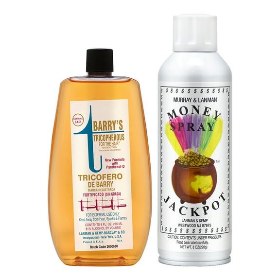 Lenman & Kemp Barry's Tricopherous (Greasless) 8oz   Money & Jackpot Spray 8oz