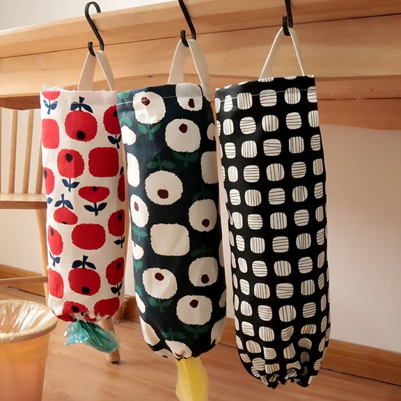 ACDANC Bag Holder Watertight Wall Mount Grocery Bag Holder for Bags Dispenser Hanging Folding Garbage Bag Organizer for Kitchen Bathroom Laundry