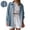 Blue, variant on GZWYHT Womens Linen Cotton Button Down Shirts，Business Casual Loose Blouse Long Sleeve Button Down Shirts Spring Vacation Tops Wrinkle Free Blouse Tops Work Office Tunic Tops
