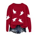thumbnail image 7 of Towmus Crewneck Sweatshirts for Women Halloween Sweatshirt Casual Long Sleeve Fashion Fall Pullover Tops, 7 of 7