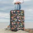 thumbnail image 5 of Salouo Autumn Fox Owl Pattern Travel Dust-proof Suitcase Cover, Softside Suitcase Protector Luggage Cover Protector for 18-32inch ,Not Included Suitcase, 5 of 8