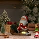 thumbnail image 4 of Herunwer Light up Ceramic Santa Claus Snowman Sleigh Figurines Lighted Porcelain Christmas Characters Statue on Sleds with Pine Cones, Berries, Pine Needles for Holiday Table Decor, 4 of 6