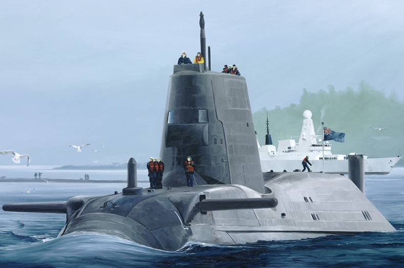 HobbyBoss 1 350 Scale British HMS Astute Submarine Kit 83509 for sale online 