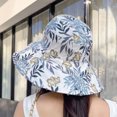 thumbnail image 4 of Visland Women Wide Brim Sun Hat UPF50+ Sunscreen Foldable Bucket Hat for Fishing, Hiking, Camping, 4 of 5
