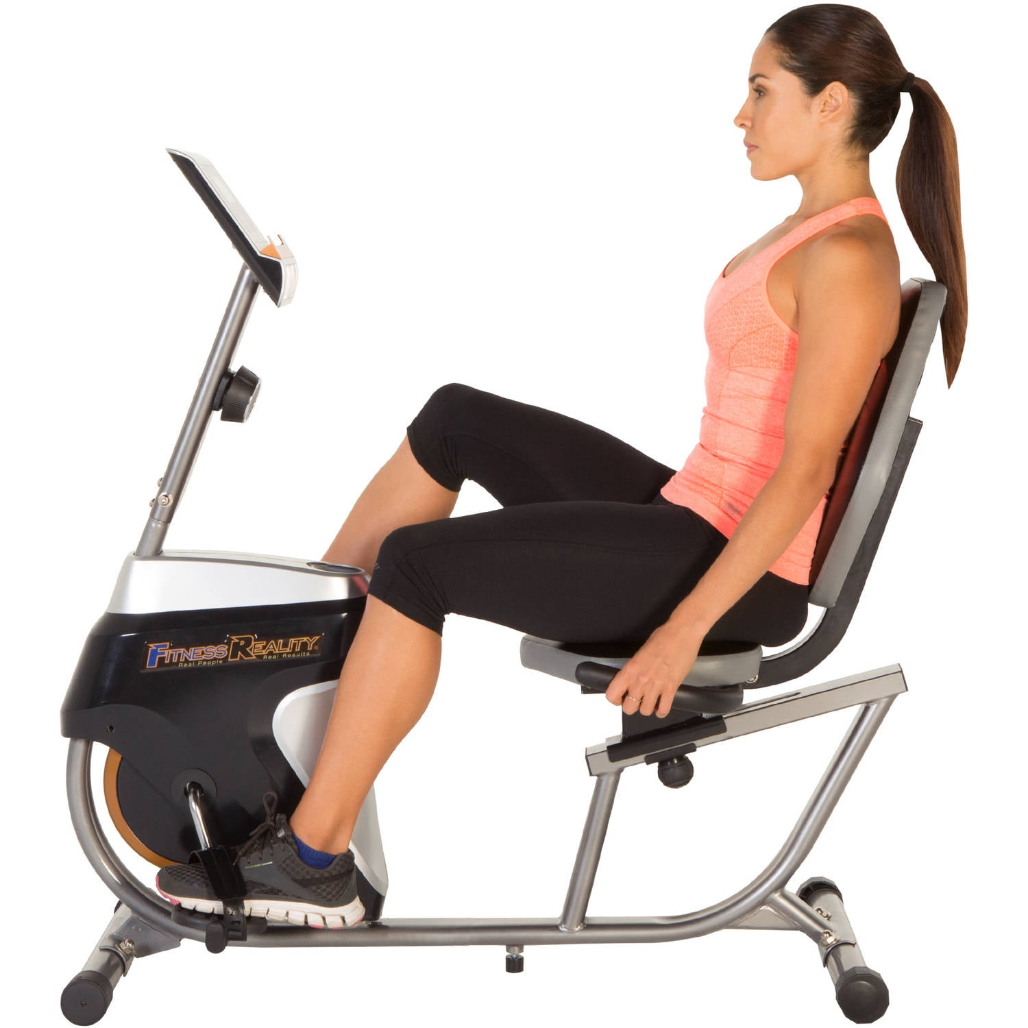 fitness reality r4000 recumbent exercise bike with workout goal setting computer