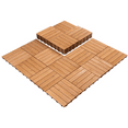 thumbnail image 5 of Yaheetech Pack of 27 Wood Flooring Tiles 12''x 12'' for Patio Garden, Natural Wood, 5 of 8