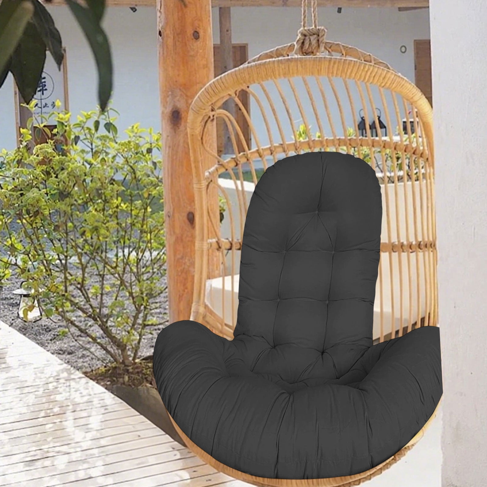 geerera Thickened Egg Chair Cushion Replacement, Hanging Basket Seat Cushion Pillow,Hammock Swing Chair Cushion, for Indoor & Outdoor Hanging Chairs, Porch, Patio
