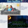 thumbnail image 5 of Kids Play Couch, Modular Toddler Glow Sofa for Playroom Bedroom，Imaginative Convertible Play Couch for Boys Girls.Gift for Kids.Spaceman, 5 of 8
