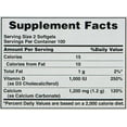 thumbnail image 5 of Puritan's Pride Absorbable Calcium with Vitamin D 3 1000iu Softgels, 1200 mg, 200 Count, 5 of 7