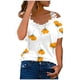 thumbnail image 1 of Puntoco 2024, tops a la moda de verano para mujer, tops informales con hombros descubiertos y encaje, tops de manga corta de ajuste Regular, tops con cuello en V, 1 of 1