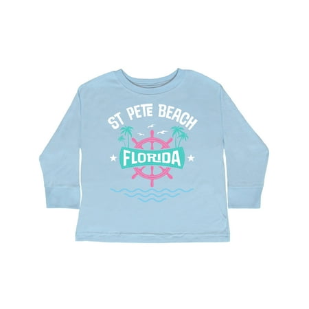 

Inktastic St Pete Beach Florida Gift Toddler Toddler Girl Long Sleeve T-Shirt