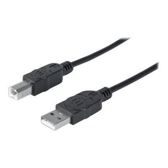 Manhattan 333368 6ft Hi-Speed USB B Device Cable - Black