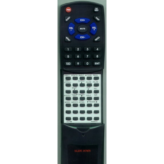 Replacement Remote for PANASONIC RTVSQS1598, VSQS1598, PV9661, PV9662, PVS9670, PV9664, PV9668, VSQS1578, PVHD1000, PV8665S, PV9450, VSQS1596, PV9401