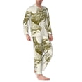 thumbnail image 2 of Sikiie Chickens Mens Pajama Set, Soft Warm Long Sleeve Sleepwear, Cozy Button-Down Pjs for Men-Large, 2 of 7