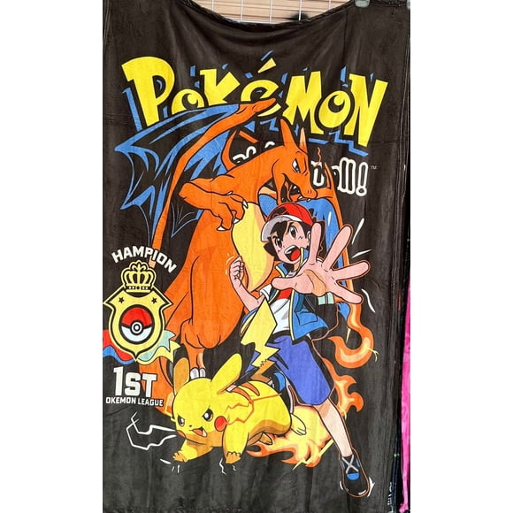 Exclusiva! Cobija Frazada Ultra Suave Ash Maestro Pokemon