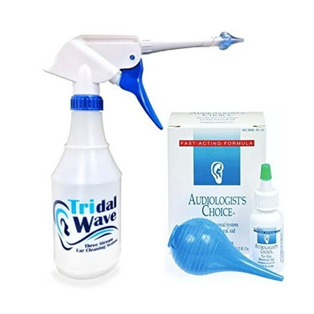 Ear Washer System - Home Solution for Safely Removing Built-Up Earwax and Preventing Future Earwax Buildup - Made by Tridal Wave (Tridal Wave & Earwax Removal (The Best Ear Wax Removal Solution)
