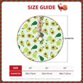 thumbnail image 2 of Fotbe Cartoon Fruit Pattern Christmas Tree Skirt, Tree Skirts Plush Christmas Decorations, Christmas Tree Skirts Xmas Decorations Holiday Party Decor-36", 2 of 6