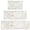 White Gold Leaf, variant on White Gold Leaf Marble Pattern Kitchen Rugs Sets Of 3,Kitchen Runner Rugs Non Skid Washable,Decorative Kitchen Floor Mats for Kitchen,Sink,Laundry,17"x30" 17"x47" 17"x59"