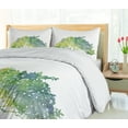 thumbnail image 5 of Ambesonne Tree Duvet Cover Sets, Watercolor Gradient Nature, 2-Queen, Lime Green White, 5 of 7