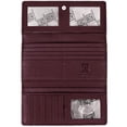 thumbnail image 2 of Karla Hanson Women's RFID Leather Trifold Wallet - Burgundy, 2 of 7