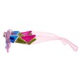 thumbnail image 4 of Women's Sunglasses Crystal Gem Cut Geometric Trapezoid Cat Eye Frame UV 400 Pink, 4 of 4