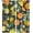 Style-4, variant on Lemon Twig Curtains, Exotic Yellow Lemon Twig Hand Painted Citrus Theme Blackout Window Curtains, Living Room Bedroom Dining Room 2 Sets of Panels, 52x84 in.