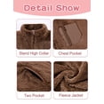 thumbnail image 3 of Usaibhir Girls Fleece Jacket Sherpa Fall Winter Full Zip Fuzzy Coat Outwear with Pockets 5-14T, 3 of 8
