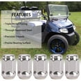 thumbnail image 2 of 10L0L Golf Cart Wheel Lug Nuts for EZGO & Club Car, 1/2"-20 Size, 16 Pack, Chrome, 2 of 8