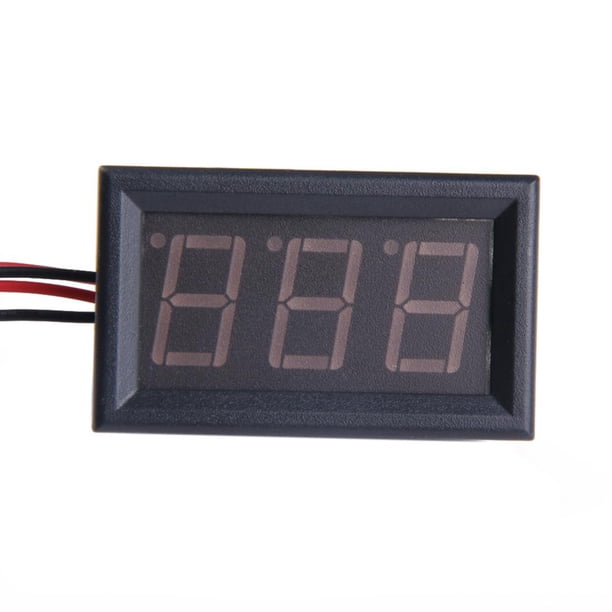 Digital DC Amperio 20A Panel LED AMP Medidor de electricidad Medidor Rojo