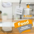 thumbnail image 2 of Cheer Collection 4 Piece Food Storsage Containers, 1.9L - White, 2 of 6