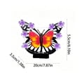 thumbnail image 4 of AuroraX Outdoor Solar Lights for Yard Decorative Solar Butterfly Wall Light LED Garden Waterproof Metal Outdoor Wall Decor Light Purple, 4 of 9