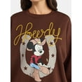 thumbnail image 4 of Disney Mickey Mouse Women's Embellished Howdy Graphic Sweatshirt, Sizes XXS-XXL, 4 of 5
