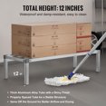 thumbnail image 3 of VEVOR Aluminum Dunnage Rack Stationary Dunnage Rack 48” x 20” x 12” Storage Rack, 3 of 9