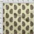 thumbnail image 2 of oneOone Organic Cotton Poplin Twill Fabric Paisley Block Decor Fabric Printed BTY 42 Inch Wide, 2 of 4