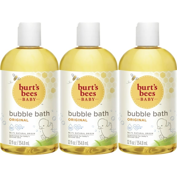 Burt's Bees Baby Tear Free Bubble Bath, Clean Fresh, 12 fl oz (3 Pack)